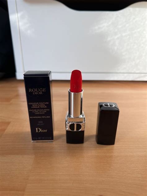 dior rechargeable lipstick|Dior lipstick 999 matte.